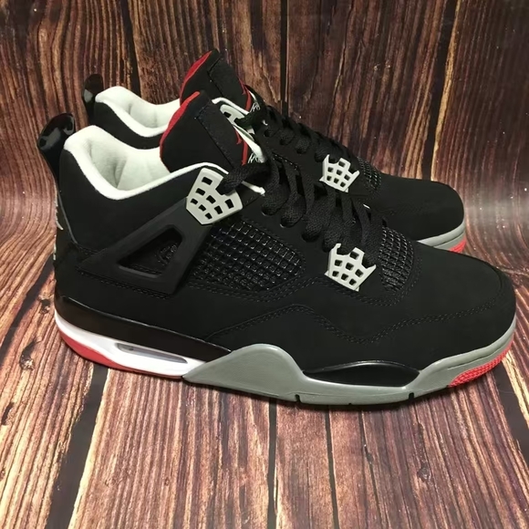 New Air Jordan 4 Bred Men\'s Size 7
